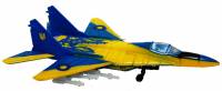 Об'ємний пазл Винищувач Міг-29 в кольорах українського прапора